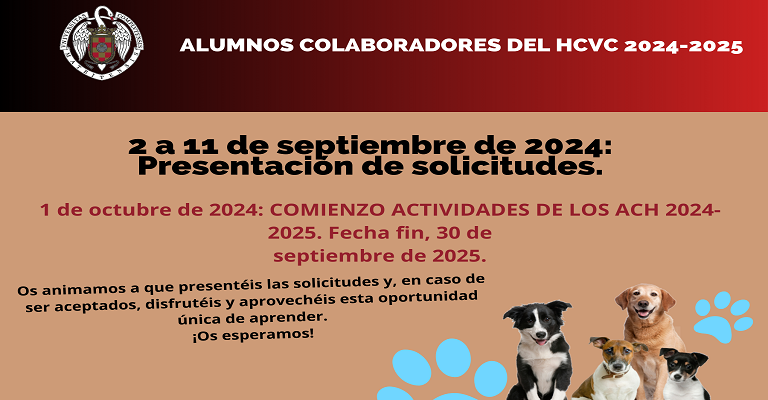 ALUMNOS COLABORADORES DE HOSPITAL (ACH). CURSO 2024-2025 